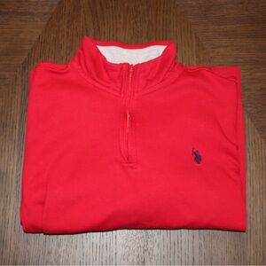 Ralph Lauren US Polo Assn. Red Quarterzip